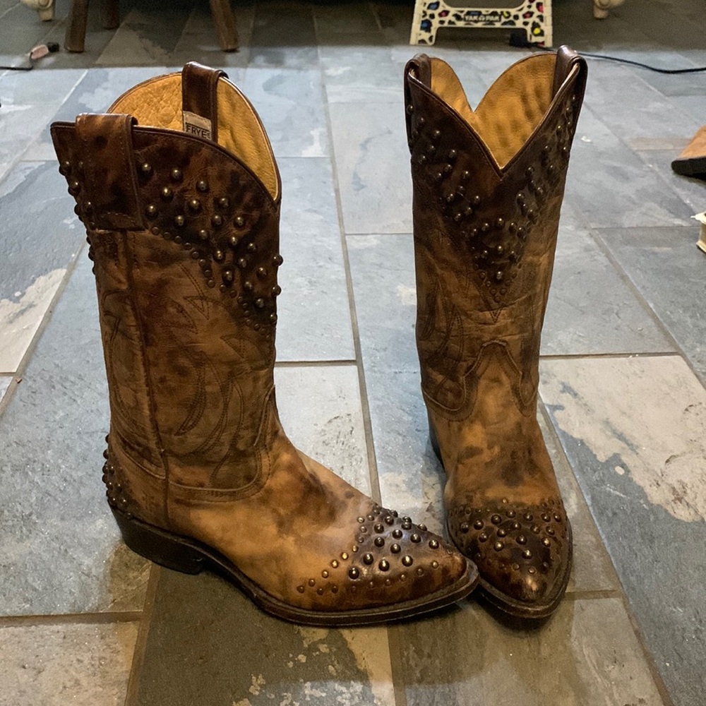 Frye studded boots size 7